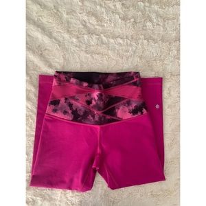 Lululemon Pink Crop Leggings